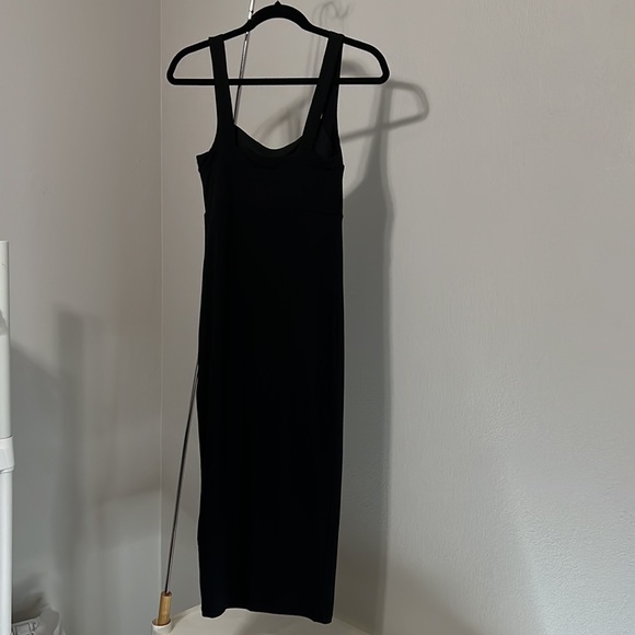 NWT Good American The 90’s Tank Midi Dress Black Size S - Picture 5 of 16